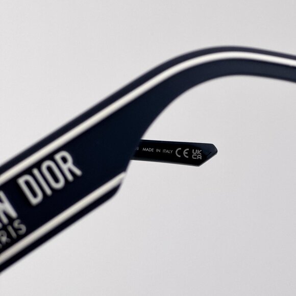 Dior WILDIOR S2U Sunglasses – Translucent Blue Rectangle Frame with Blue Lenses - Picture 9 of 14